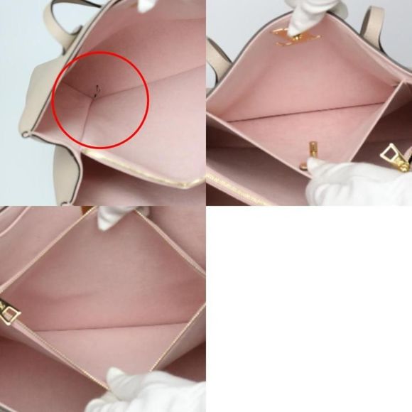 Louis Vuitton LockMe Shopping Tote Bag Greige Calf Leather - Picture 8 of 8